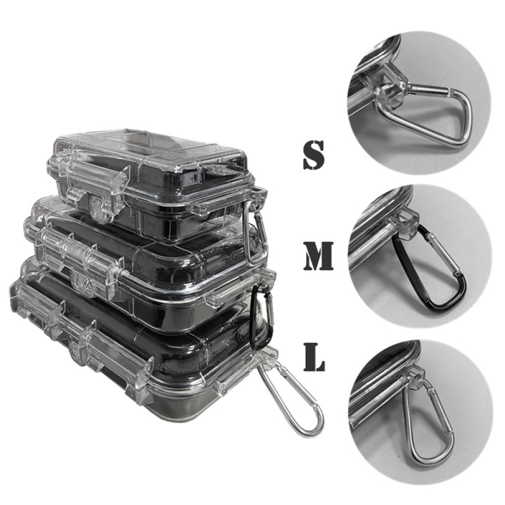 Electronics Gadgets And Accessories - Outdoor-Camping-Aufbewahrungsbox Transparente Wasserdichte Schutzhülle Stoßfester Halter