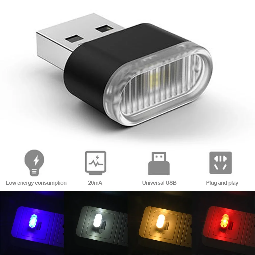 Electronics Gadgets And Accessories - USB Auto Farbwechsel-Licht Auto-Zubehör Auto-Innenbeleuchtung LED-Ambientebeleuchtung