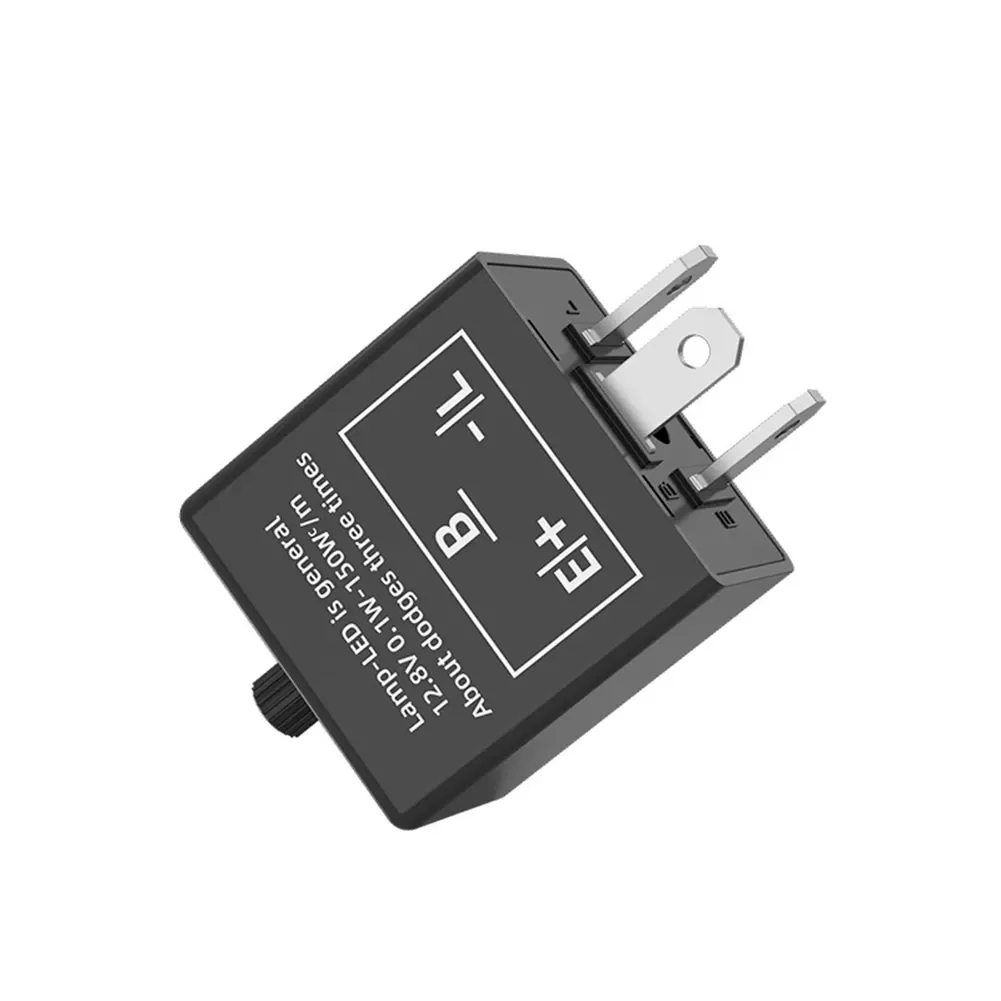 Electronic Gadgets - 12 V 3-poliges einstellbares LED-Blinkrelais, Motorrad-Blinker,