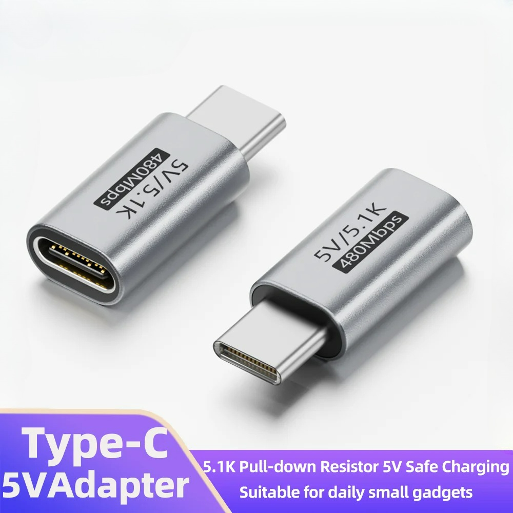 Electronics And Gadgets C - USB-C 5.1K Widerstands-Ladeadapter, sicherer 5-V-Überspannungsschutz, Typ-C-Anschluss