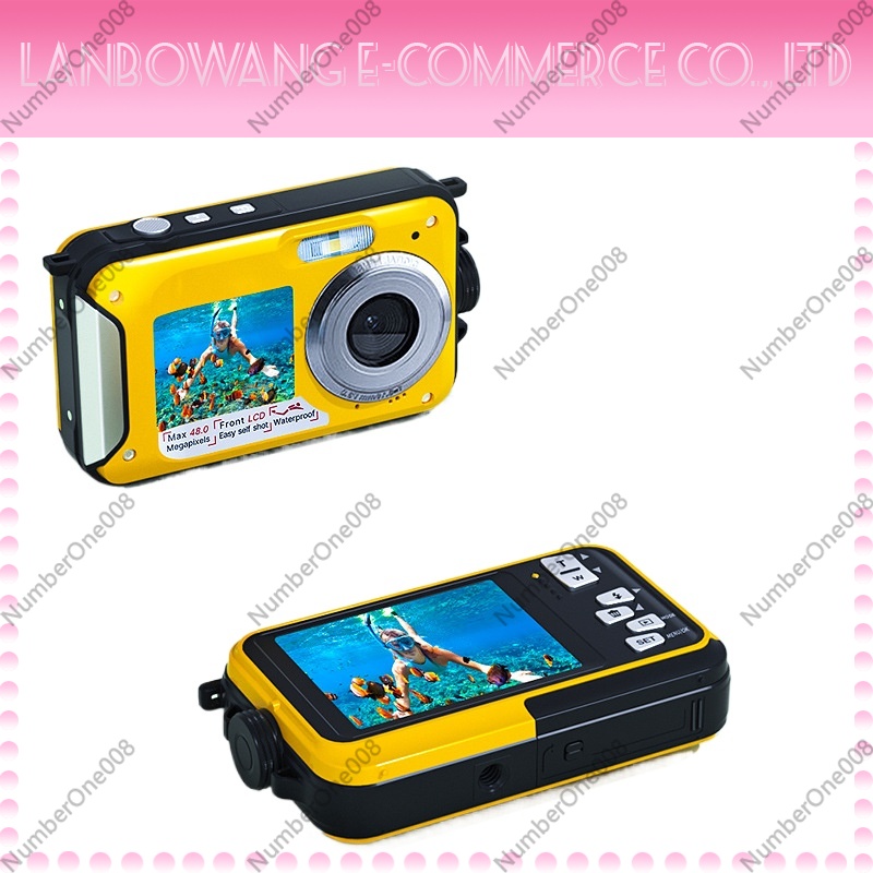 Action Camera 4K - Dual-Screen Wasserdichte Action-Kamera 4K HD für