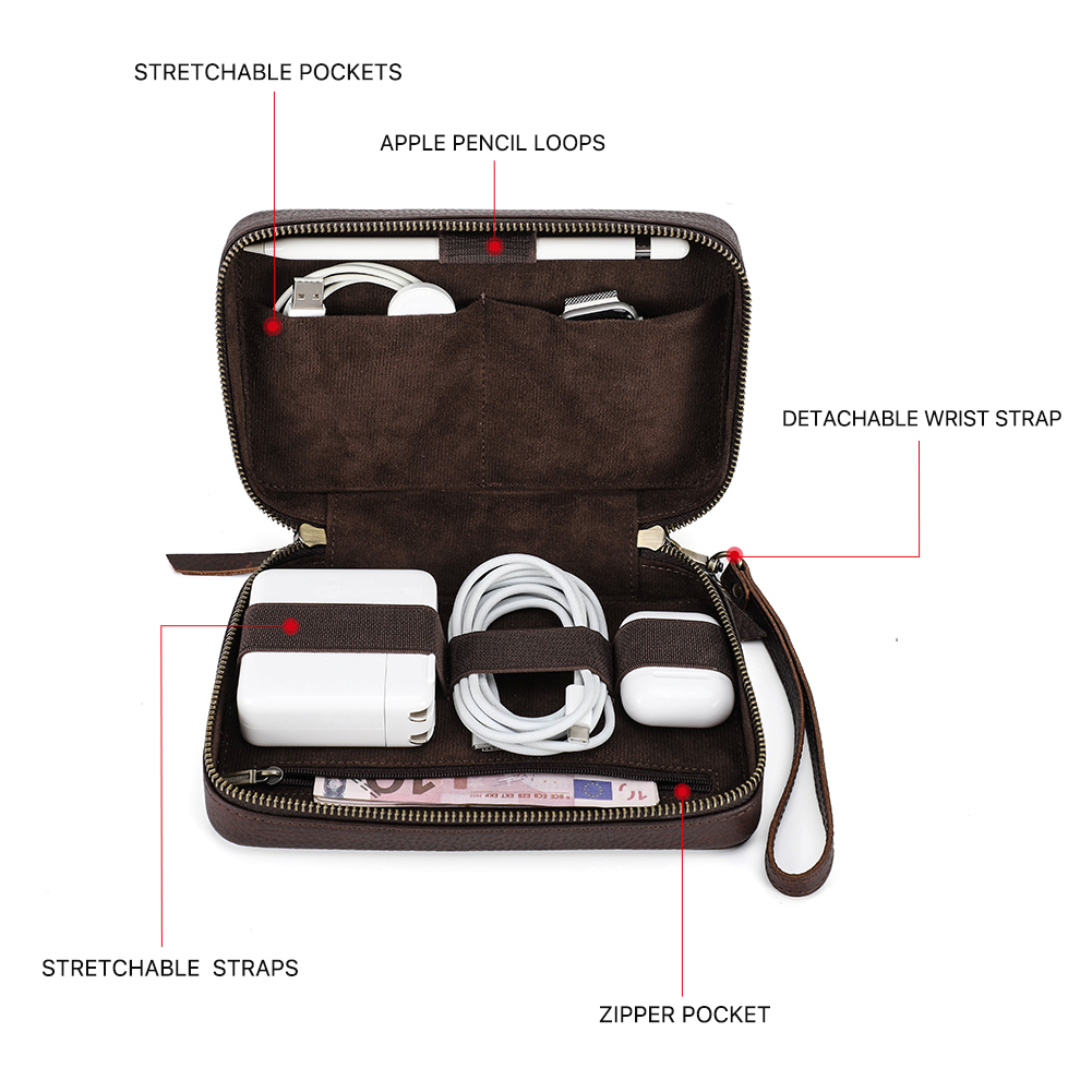 Echtes Leder Tragbare USB-Kabe – Electronics Gadgets And Accessories Bewertung und Preis