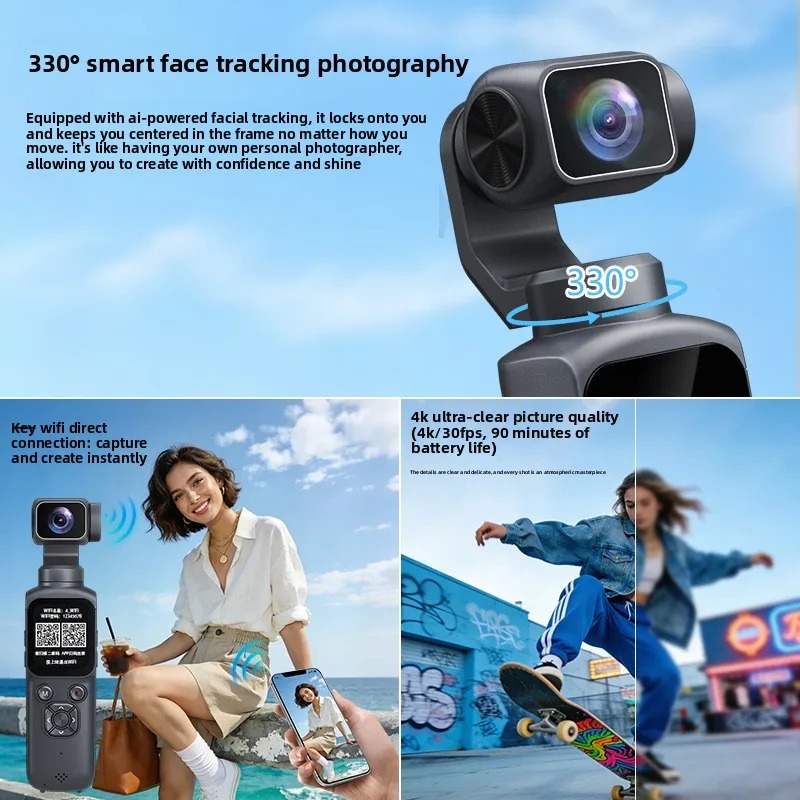 4K HJD05 Pocket 3 Kamera mit 3 – Action Camera 4K Bewertung und Preis