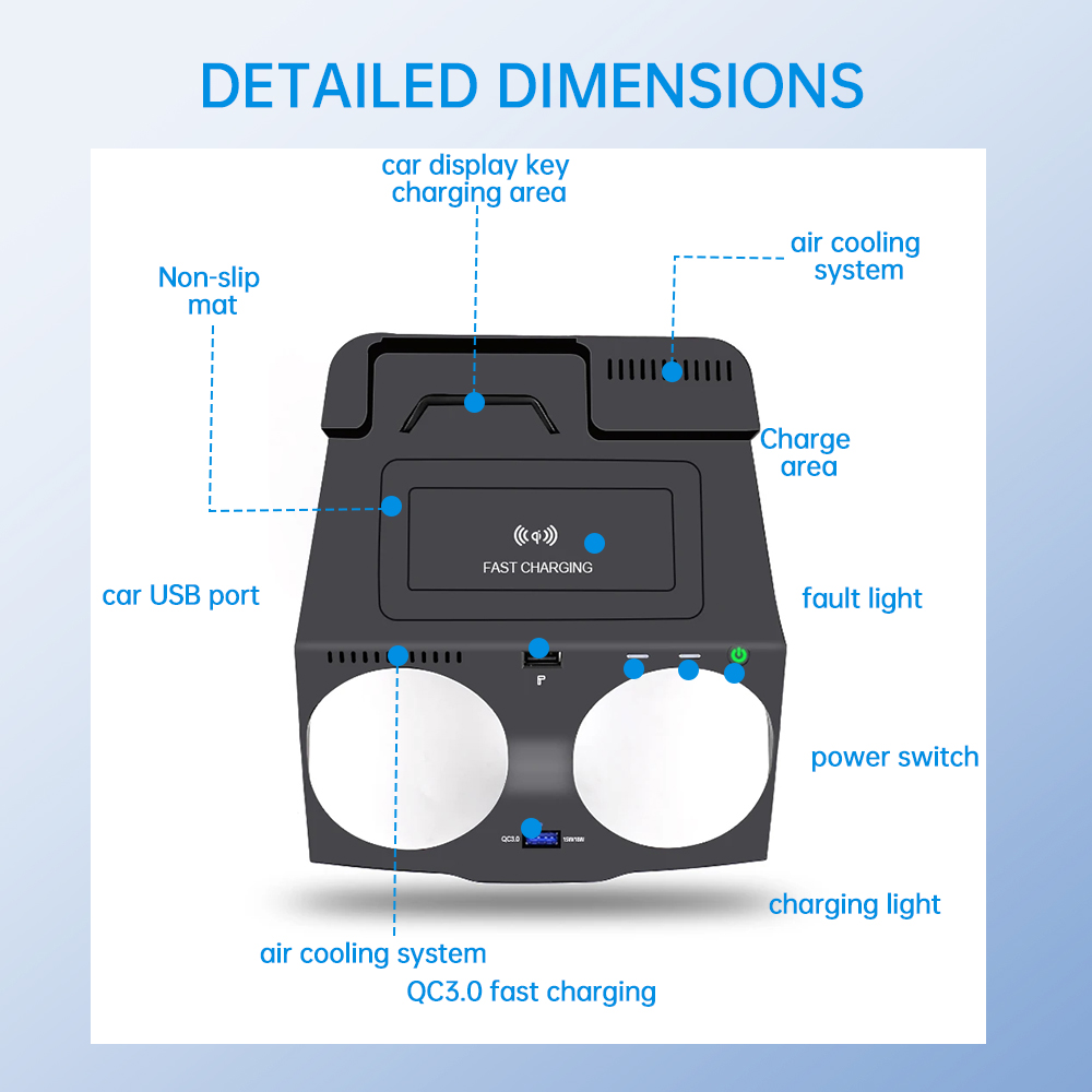 Für BMW 5 6 Serie G30 G38 G32  – Wireless Phone Charger Pad Bewertung und Preis